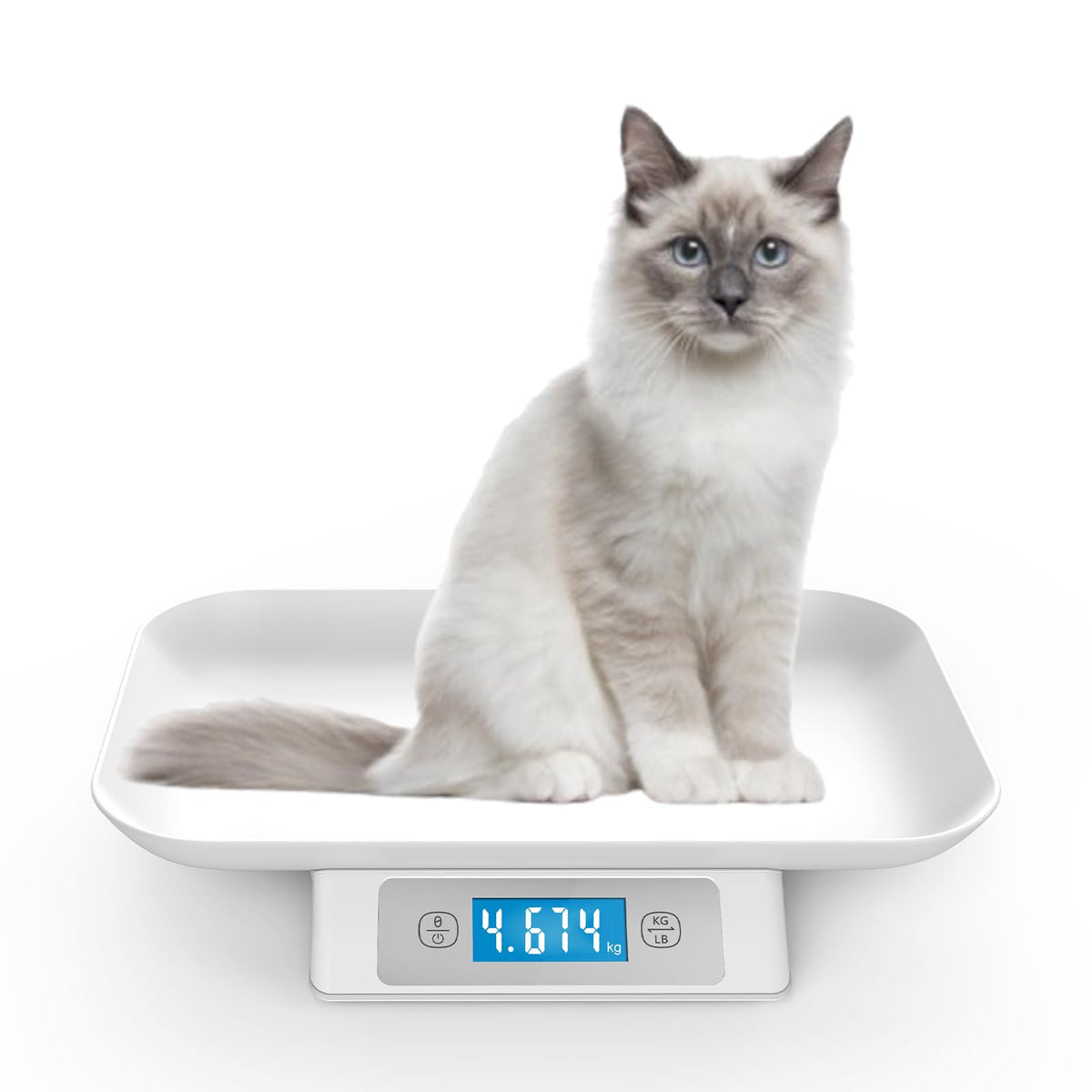 Digital Pet Scale for Small Cats and Animals Grey B465922