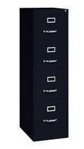 22" Deep 4 Drawer Letter Width Steel Vertical File Cabinet, Black V174572