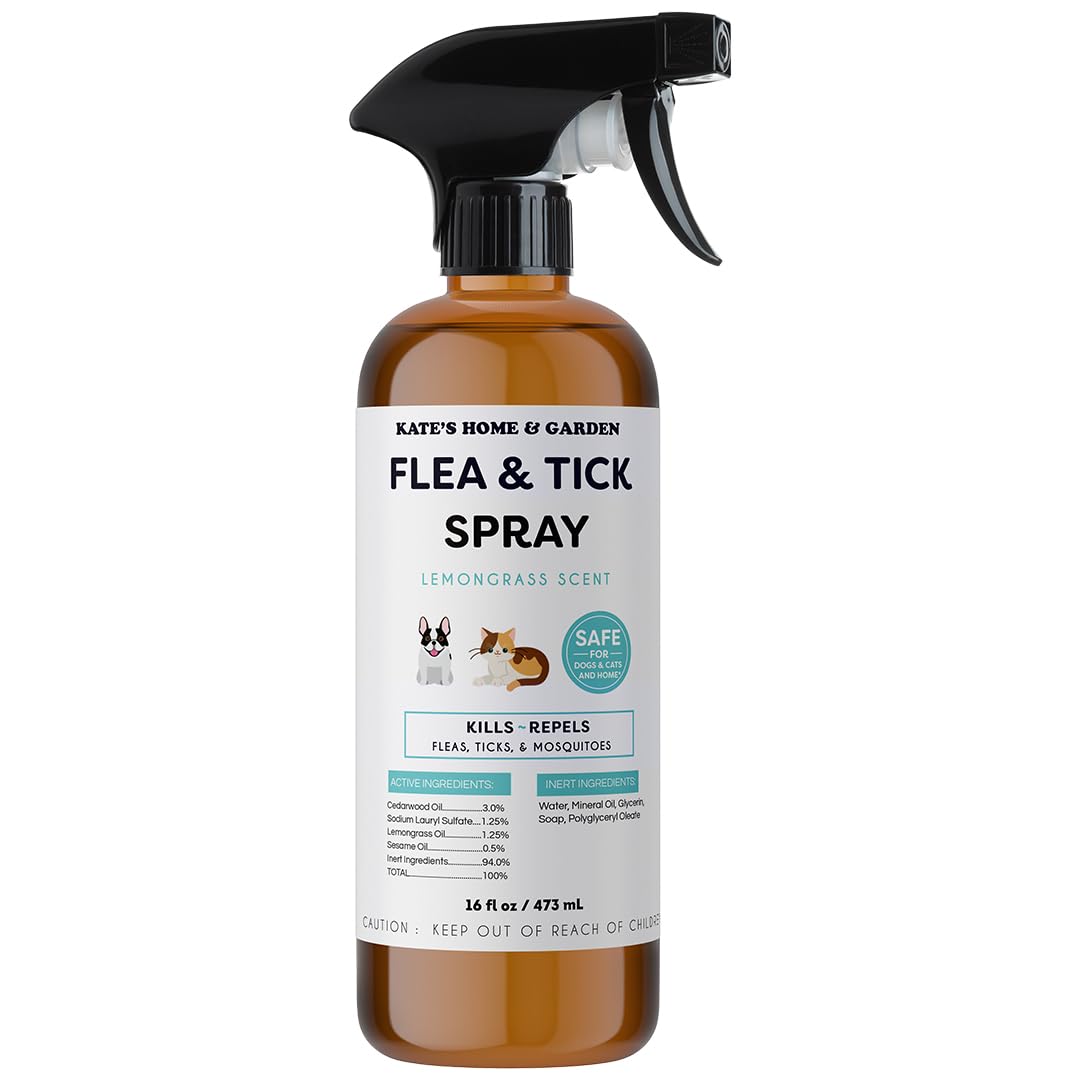 Flea and Tick Spray for Dogs & Cats 16oz U46461