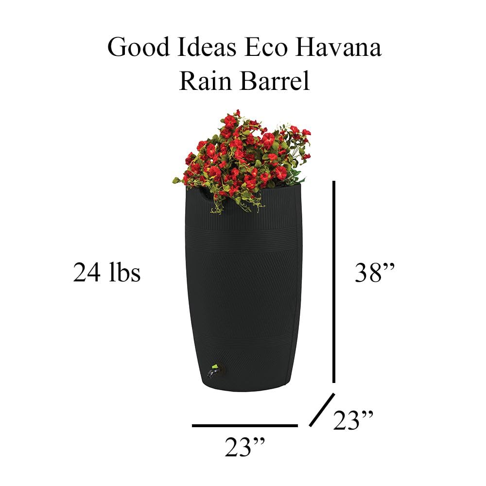 50 Gallon Rain Saver Black M196407