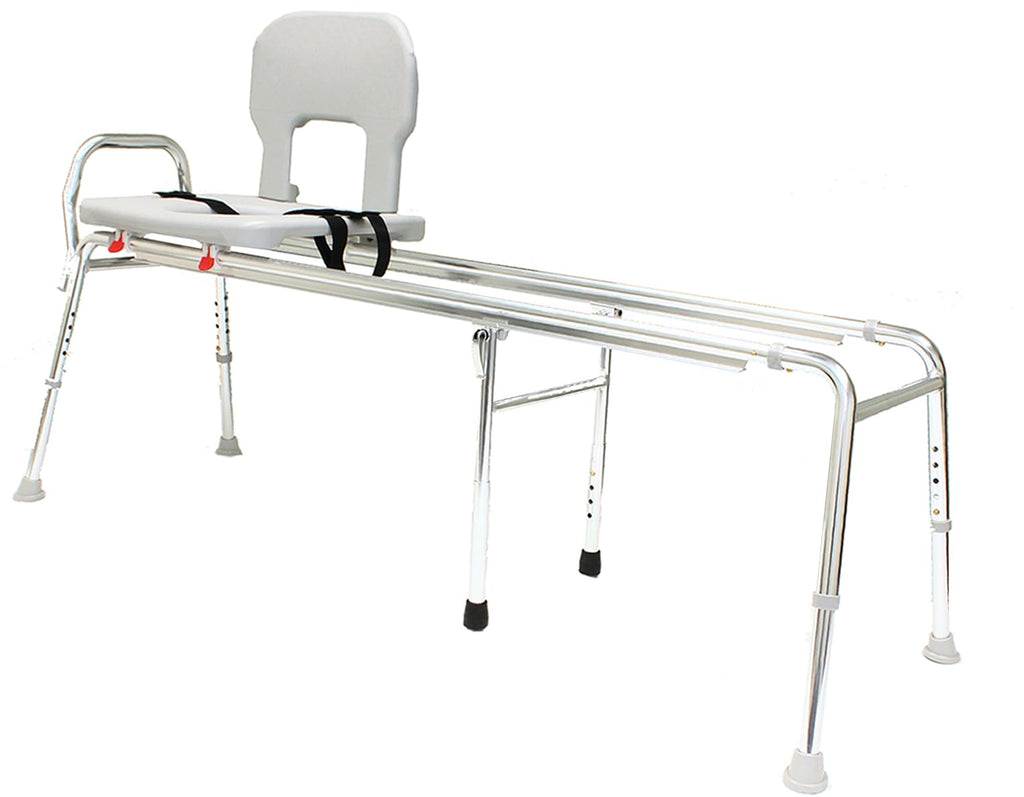 Toilet-to-Tub Transfer Bench with Cut Out Seat C731829