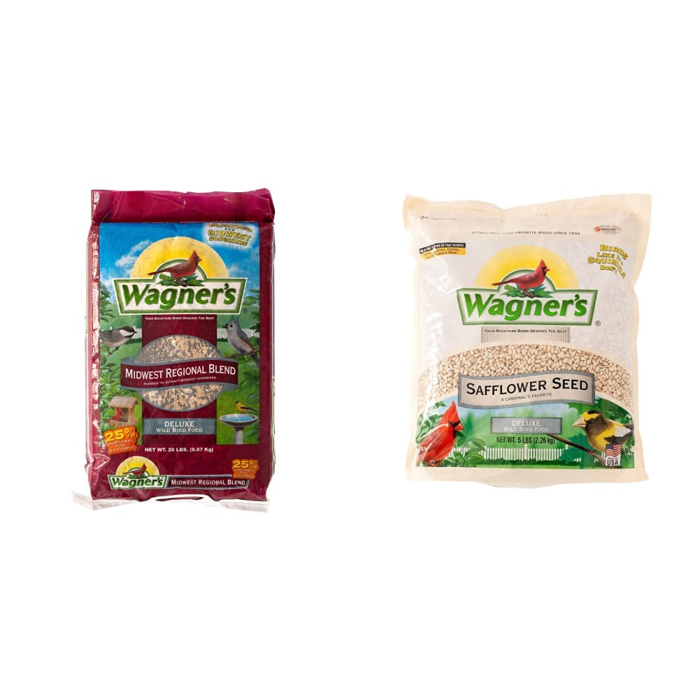 Bird Food Bundle 20 lbs and Safflower Seed 5 lbs K545