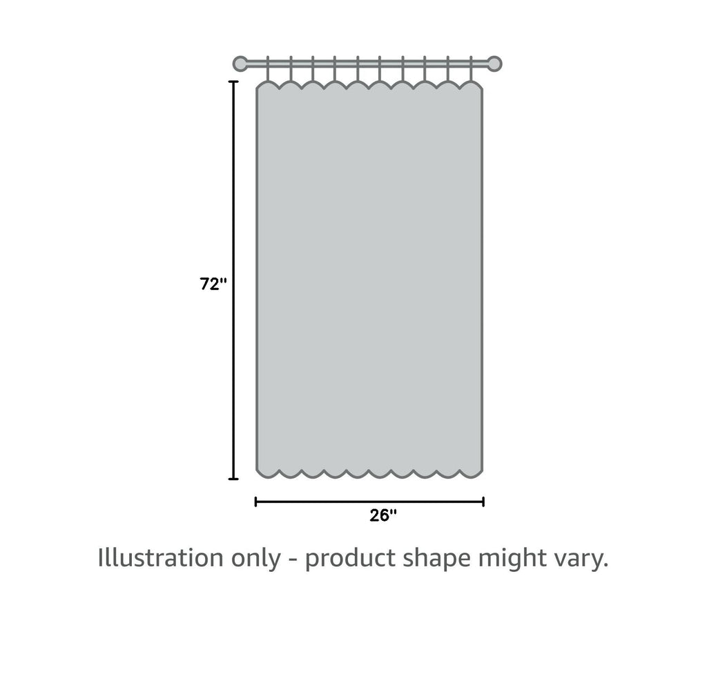 Grey Blackout Thermal Insulated Curtain B43995
