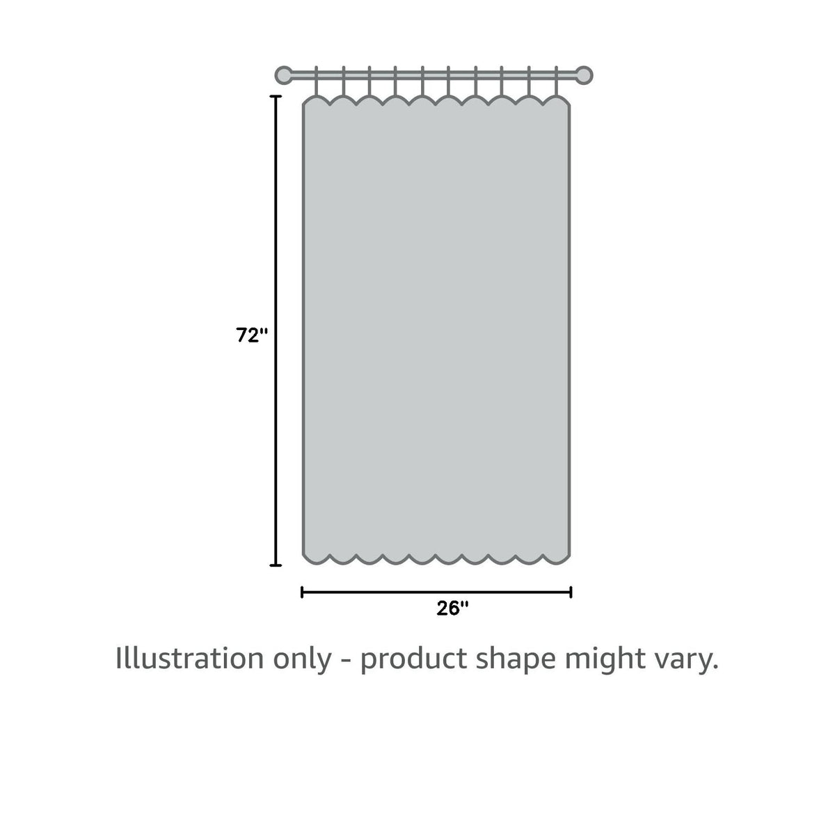 Grey Blackout Thermal Insulated Curtain B43995