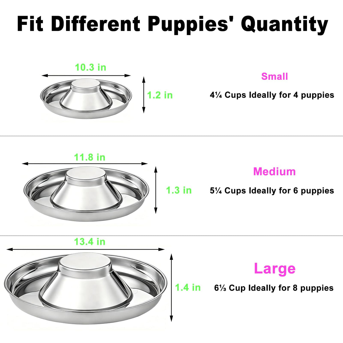 Stainless Steel Multi-Pet Feeding Bowl A5212