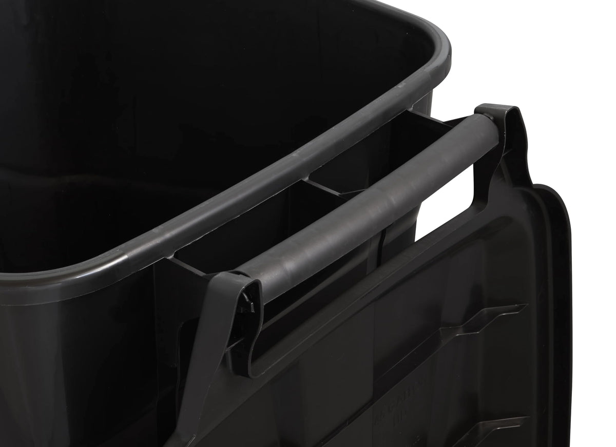45 Gallon Black Wheeled Plastic Garbage Can P526