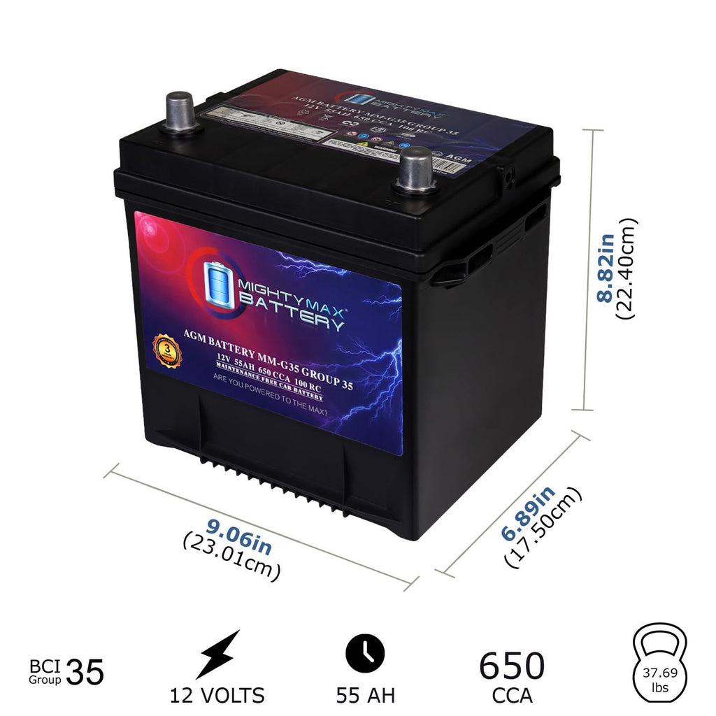 12V 55Ah AGM Replacement Battery S667