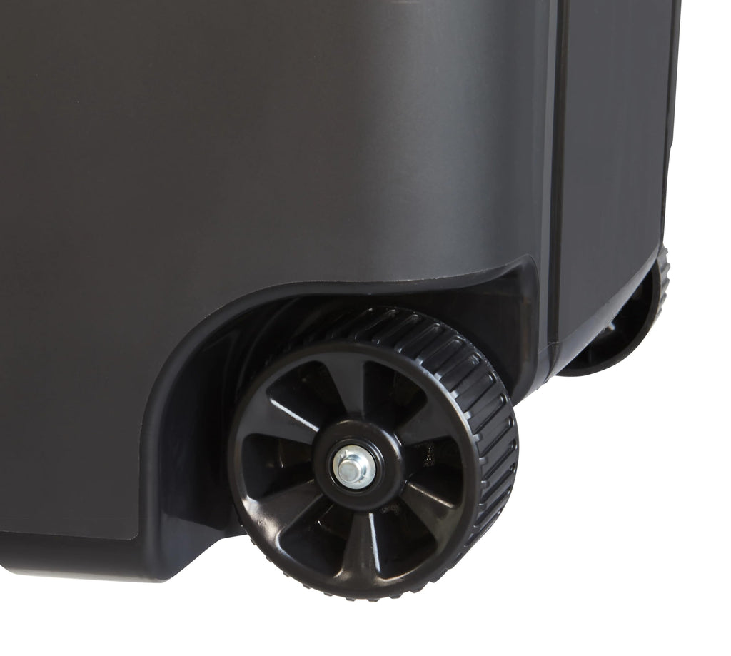 45 Gallon Black Wheeled Plastic Garbage Can P526