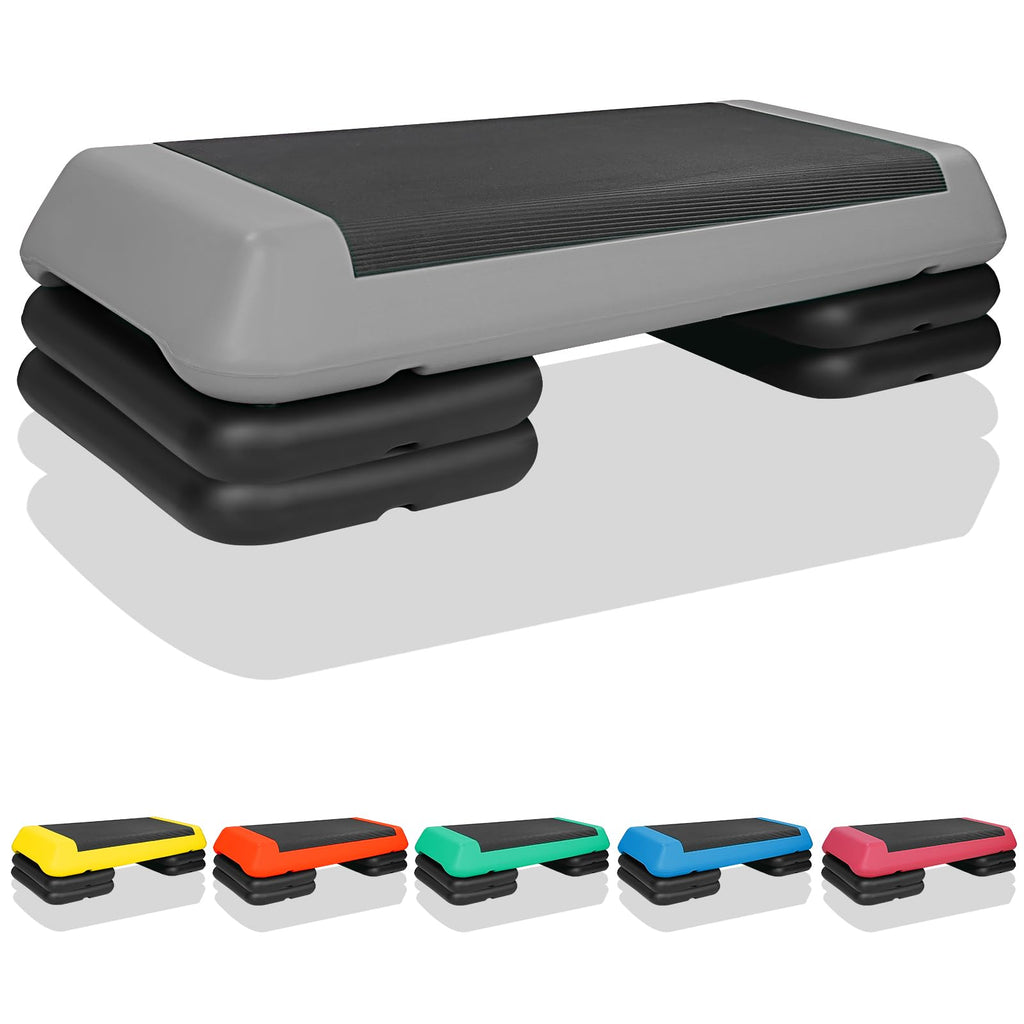 Adjustable Aerobic Stepper with 4 Risers E48758