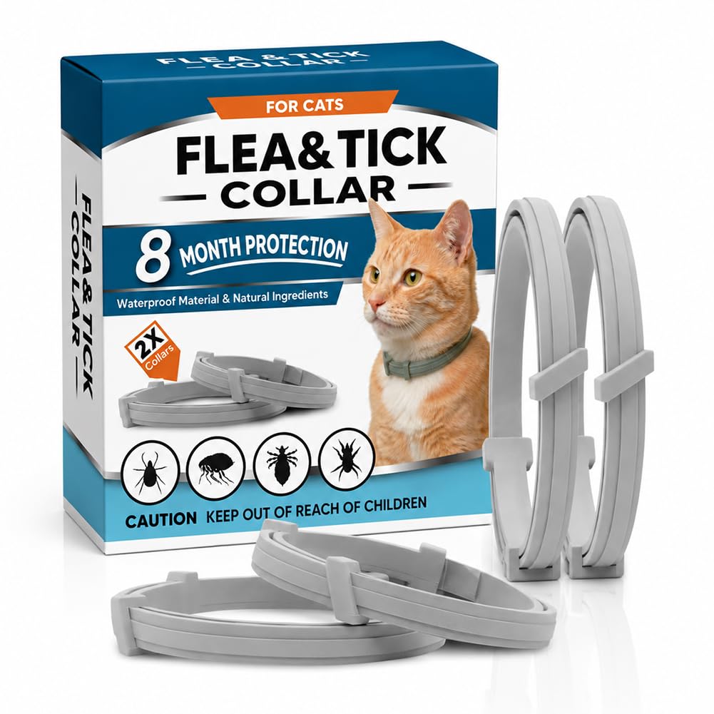 Cat Flea and Tick Collar 4 Pack O554772