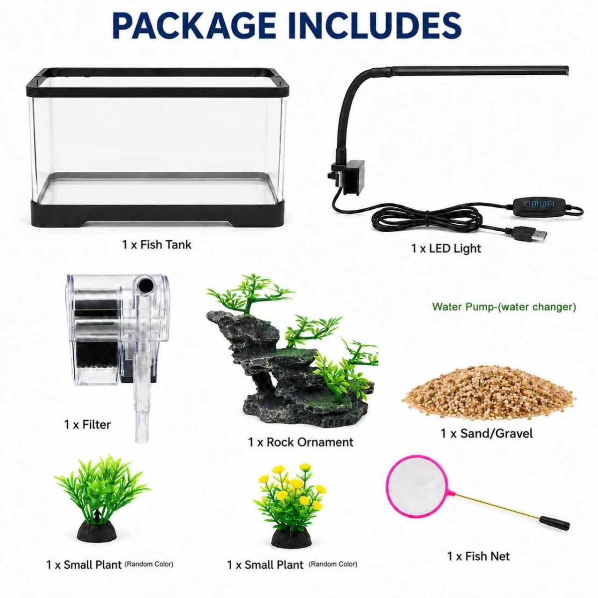 3 Gallon Fish Tank Starter Kit B689