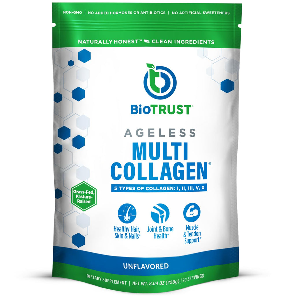 Unflavored Hydrolyzed Grass Fed Collagen Peptides Powder W40765