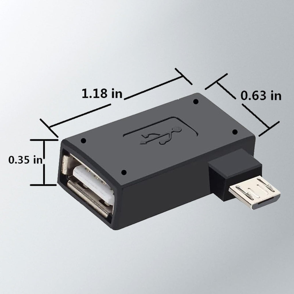 3 Pack Micro USB to USB OTG Cable Adapter Z390145
