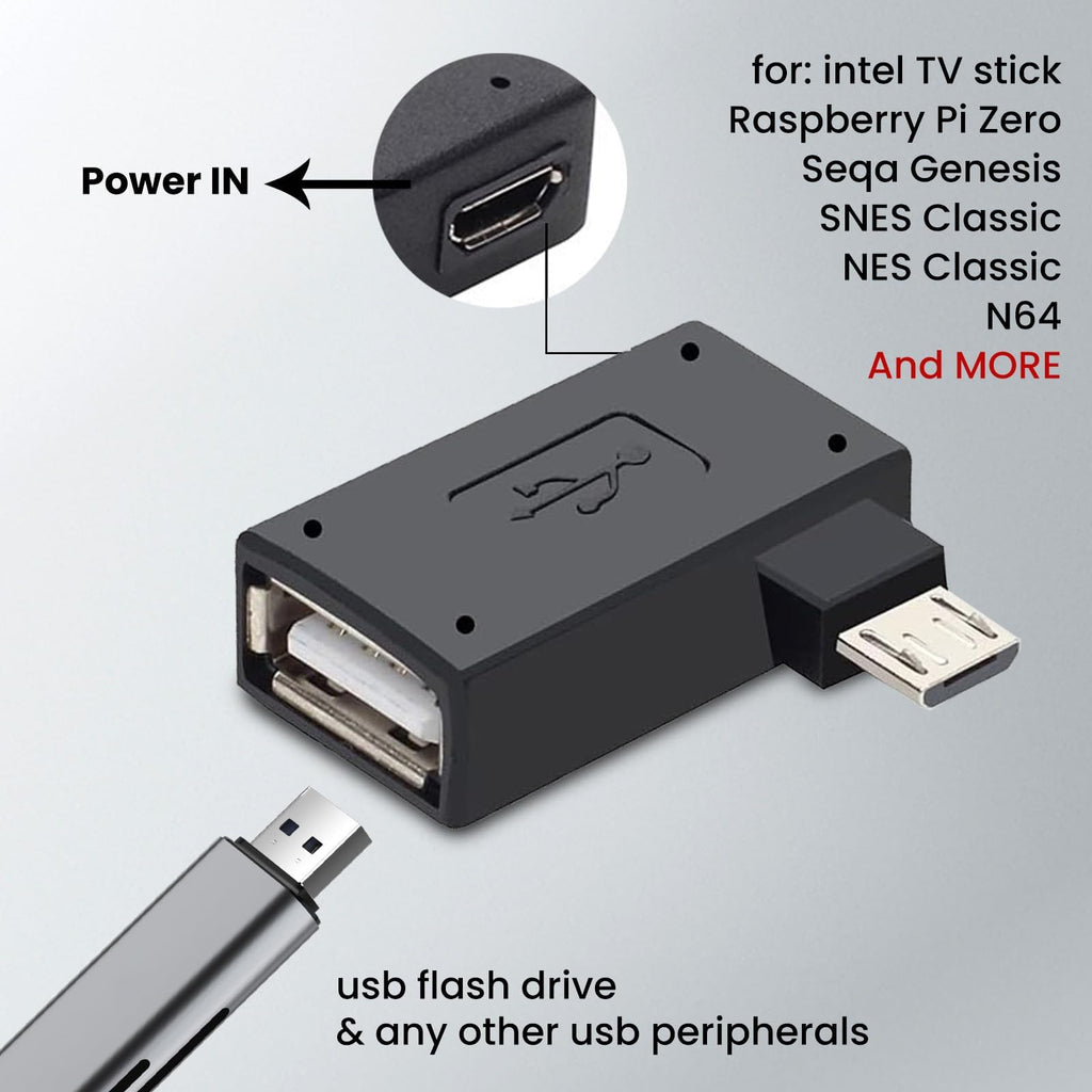 3 Pack Micro USB to USB OTG Cable Adapter Z390145