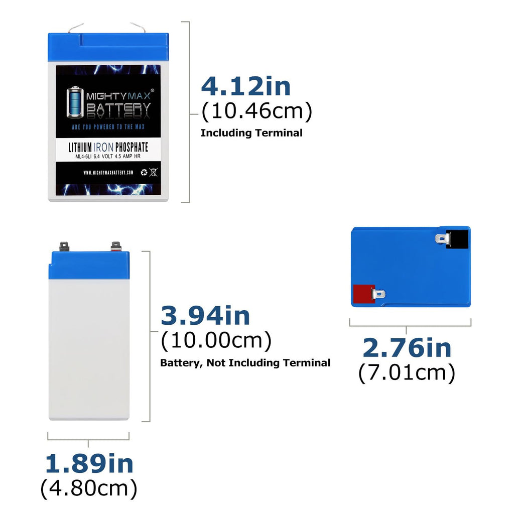 6V 4.5AH Lithium Replacement Battery V9961
