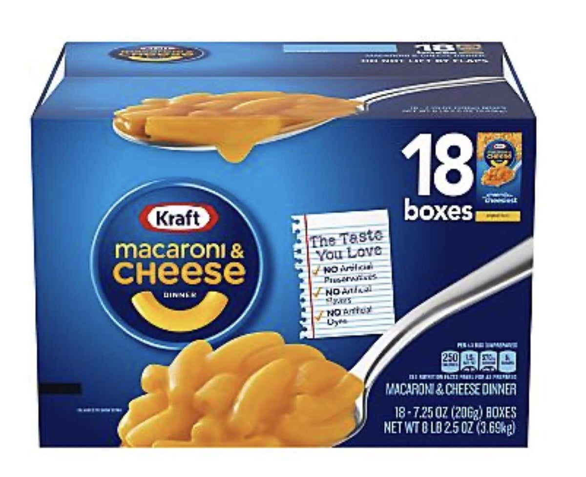 Macaroni & Cheese Dinner 18 pk X8007