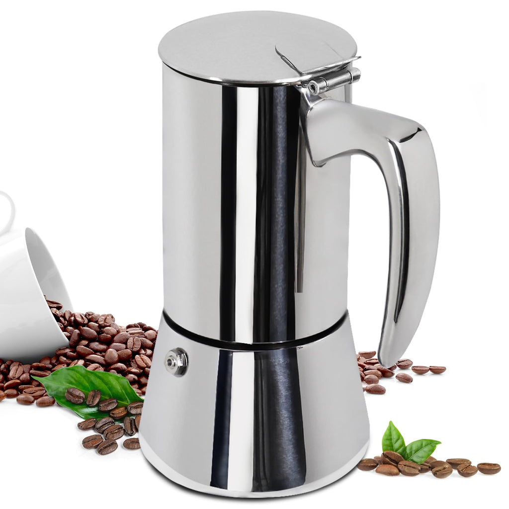 12 Cup 304 Stainless Steel Moka Pot E556