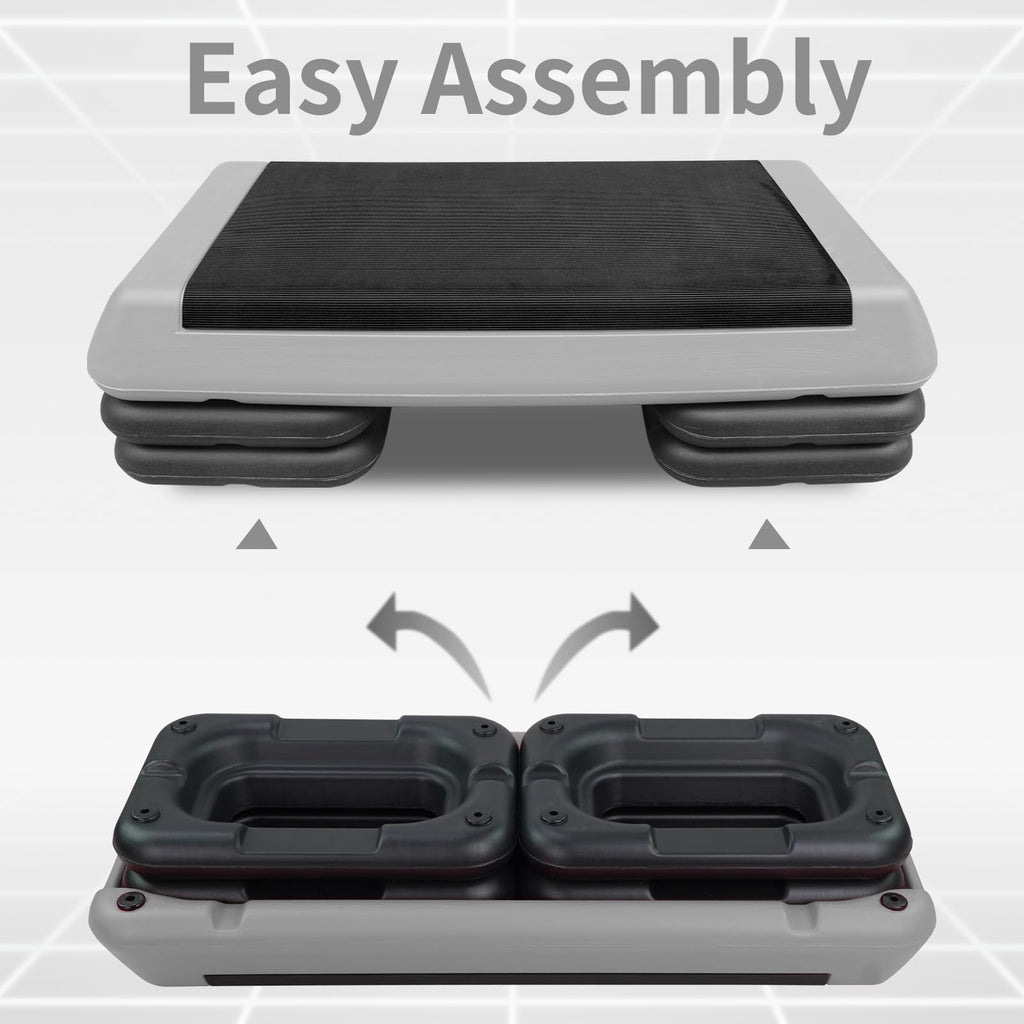 Adjustable Aerobic Stepper with 4 Risers E48758