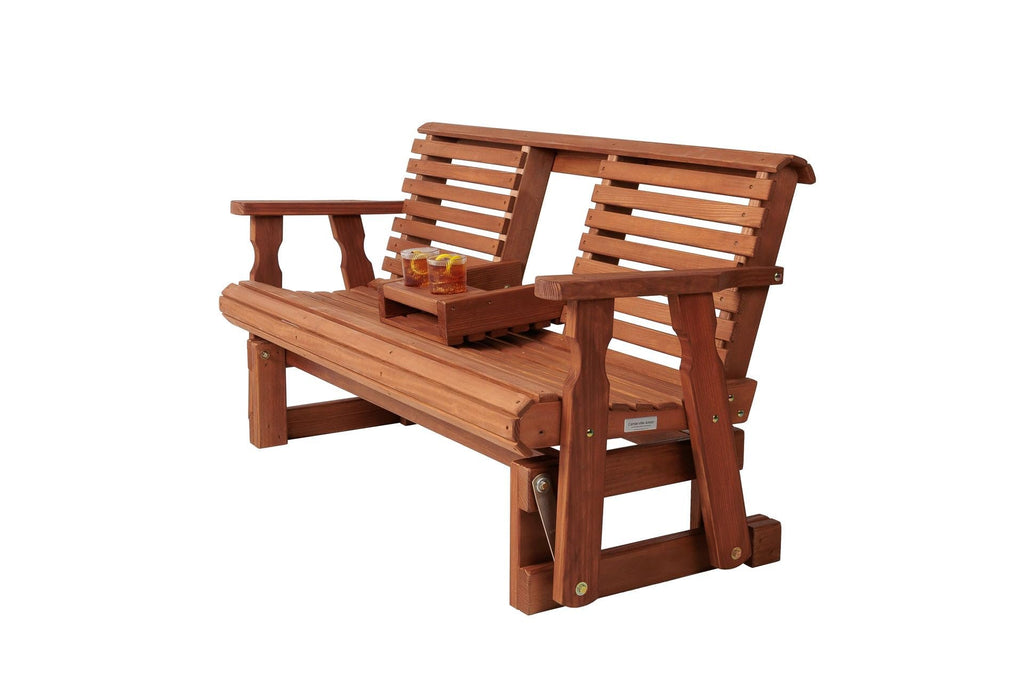 Heavy Duty Console Porch Glider with Cupholders C742