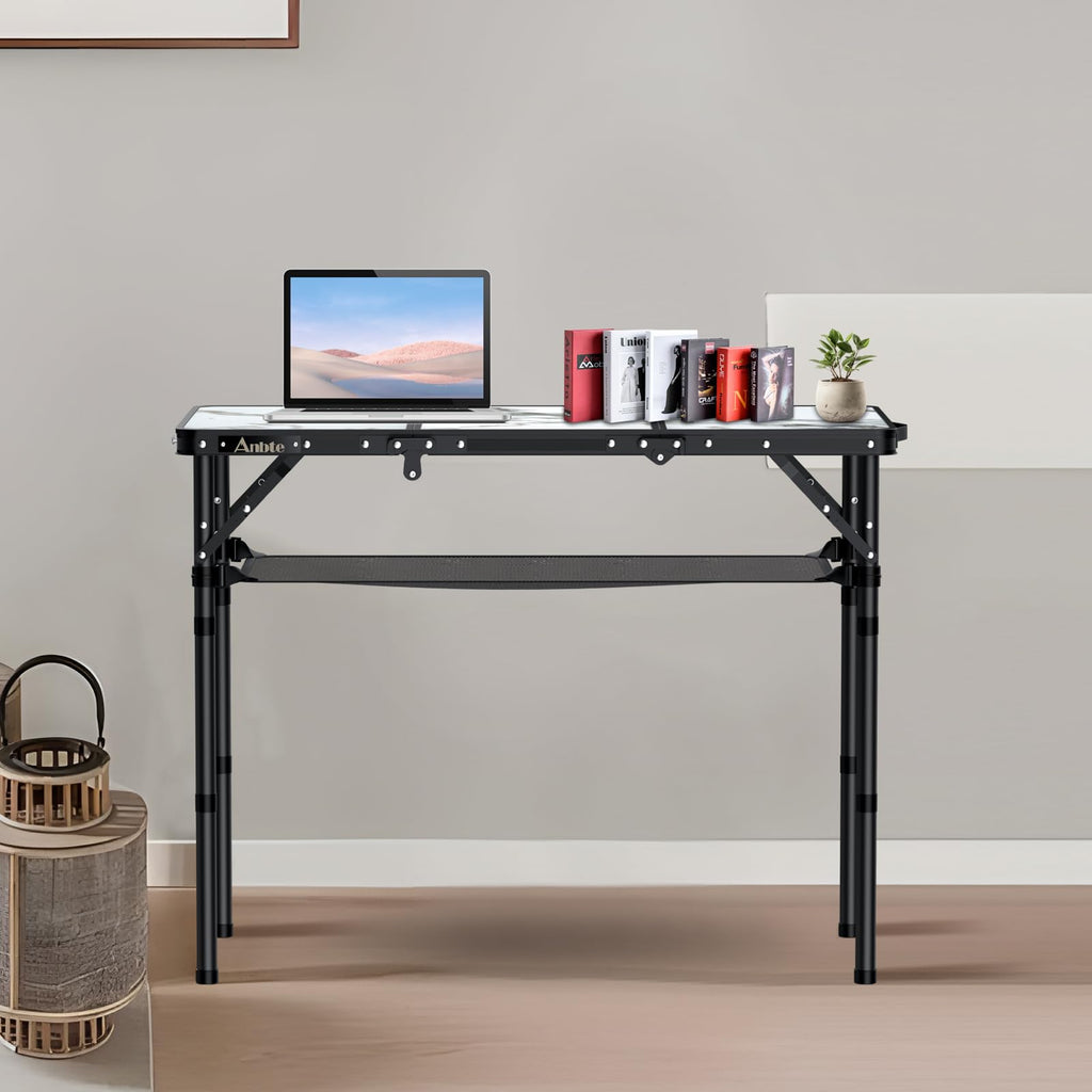 3ft Folding Camping Table, 3 Adjustable Height I18356