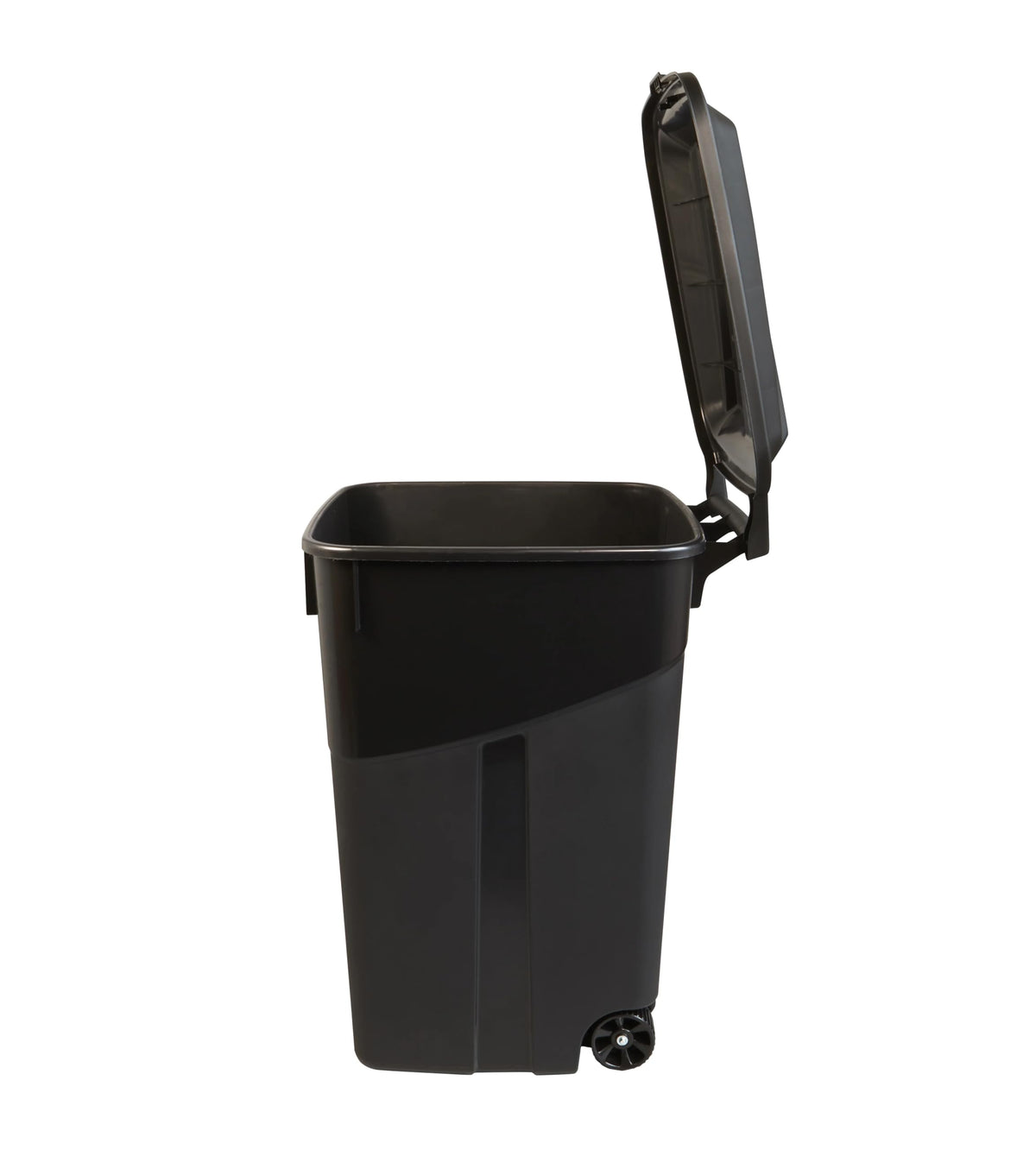 45 Gallon Black Wheeled Plastic Garbage Can P526