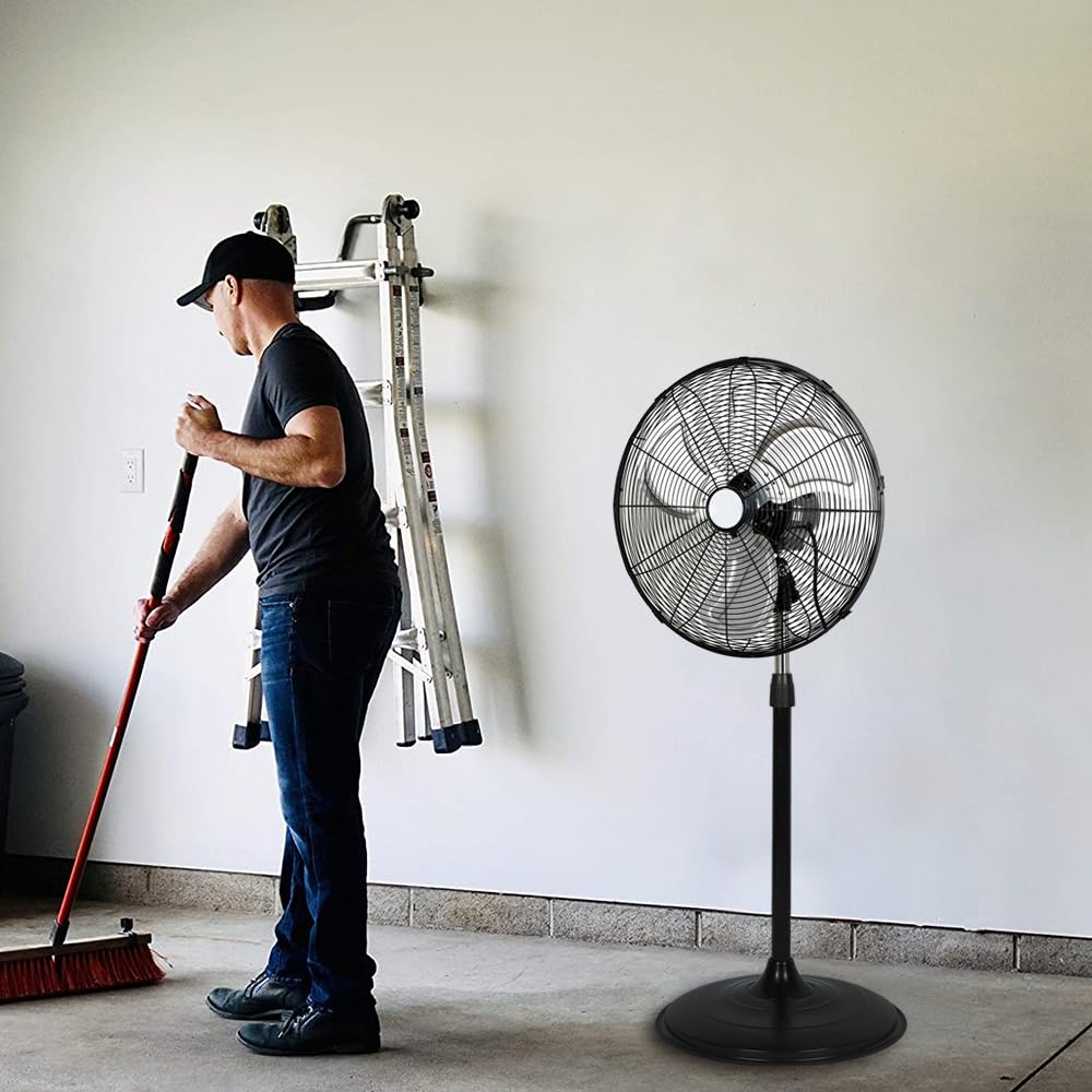 20" High Velocity 3-Speed Oscillating Pedestal Fan, 2 Pack D682677