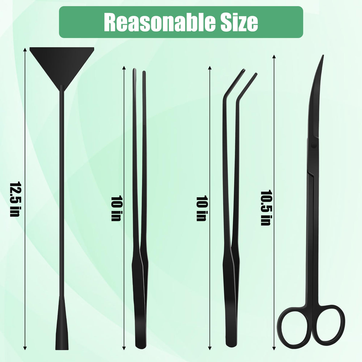 4 in 1 Stainless Steel Aquarium Aquascape Tools Kit W8179