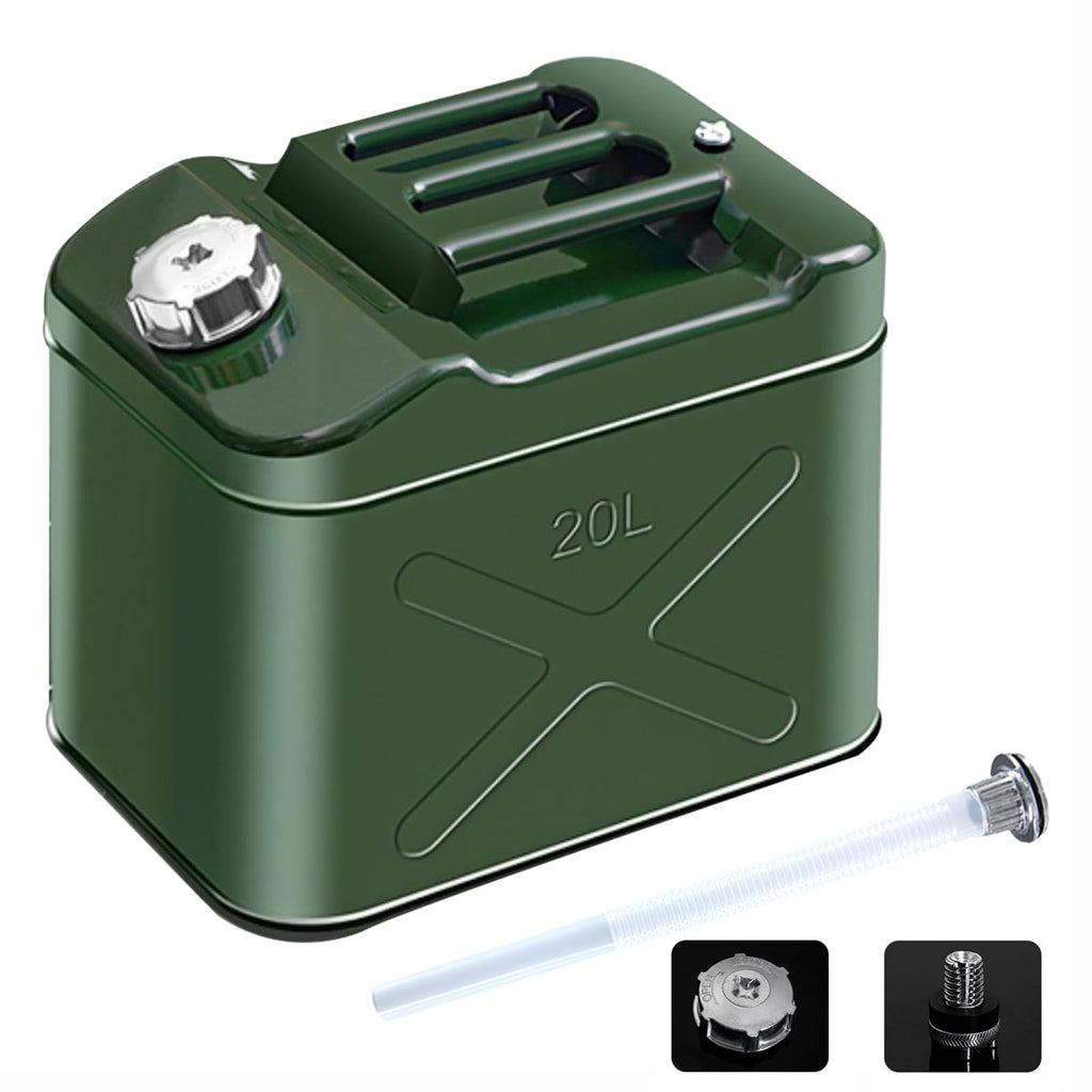 20L 5 Gallon Metal Water Can with Flexible Spout F388234