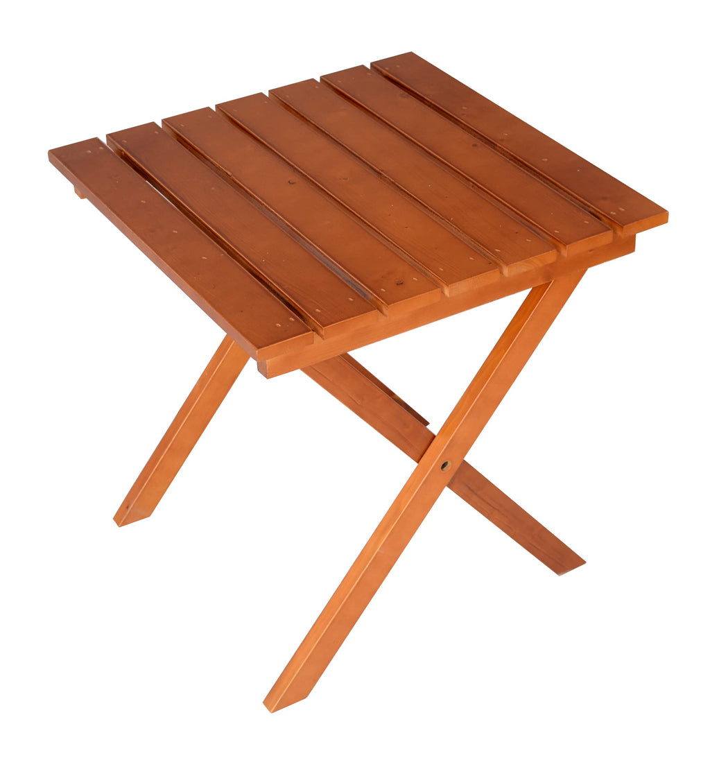 Solid Cedar Adirondack Extra Wide Chair with Folding Table H234689