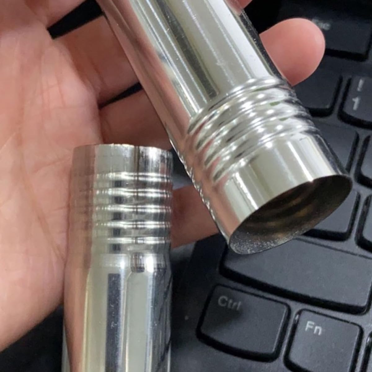 2pcs Stainless Steel Flag Pole Set 1.5m Rustproof X449339
