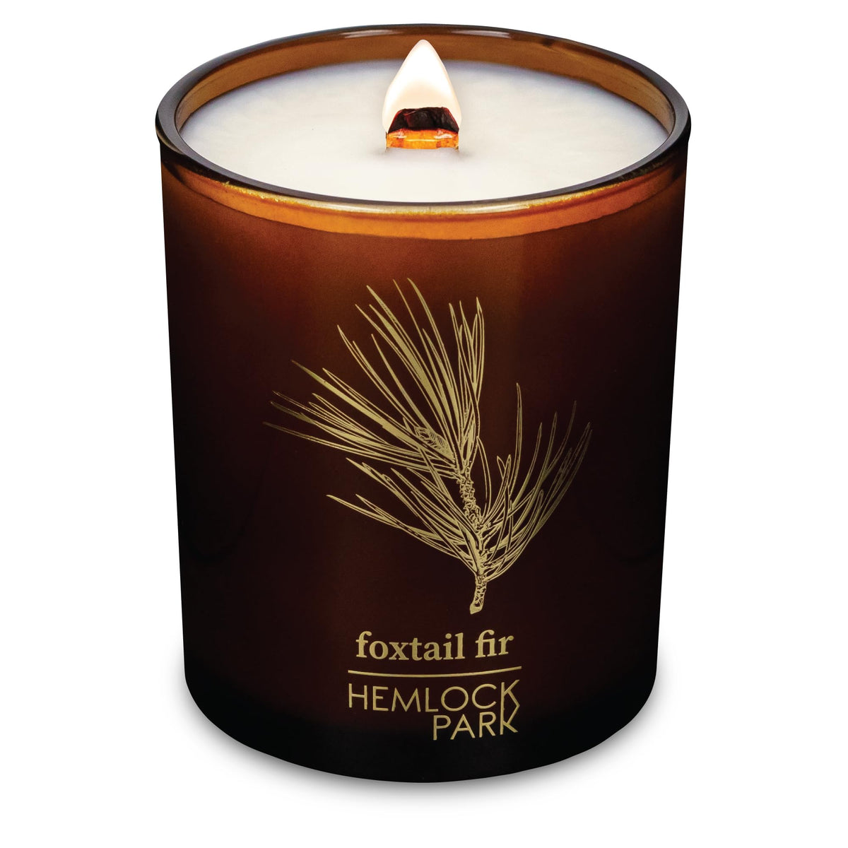 Amber & Gold Crackling Wood Wick Candle 7 oz U369