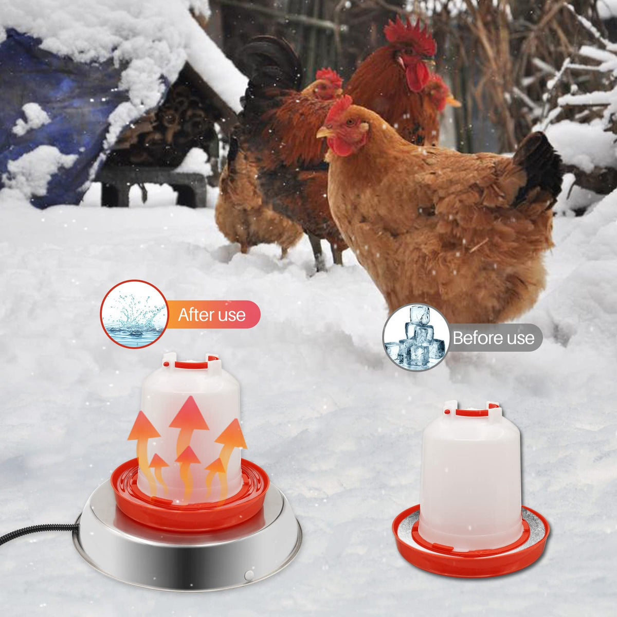 14 Inch Poultry Waterer Heater L151501