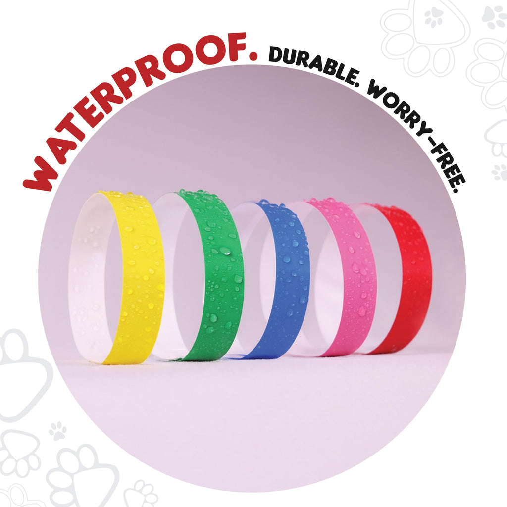 20 Inch 500 Count Waterproof Writable Tear-Resistant Pet ID Collars L762