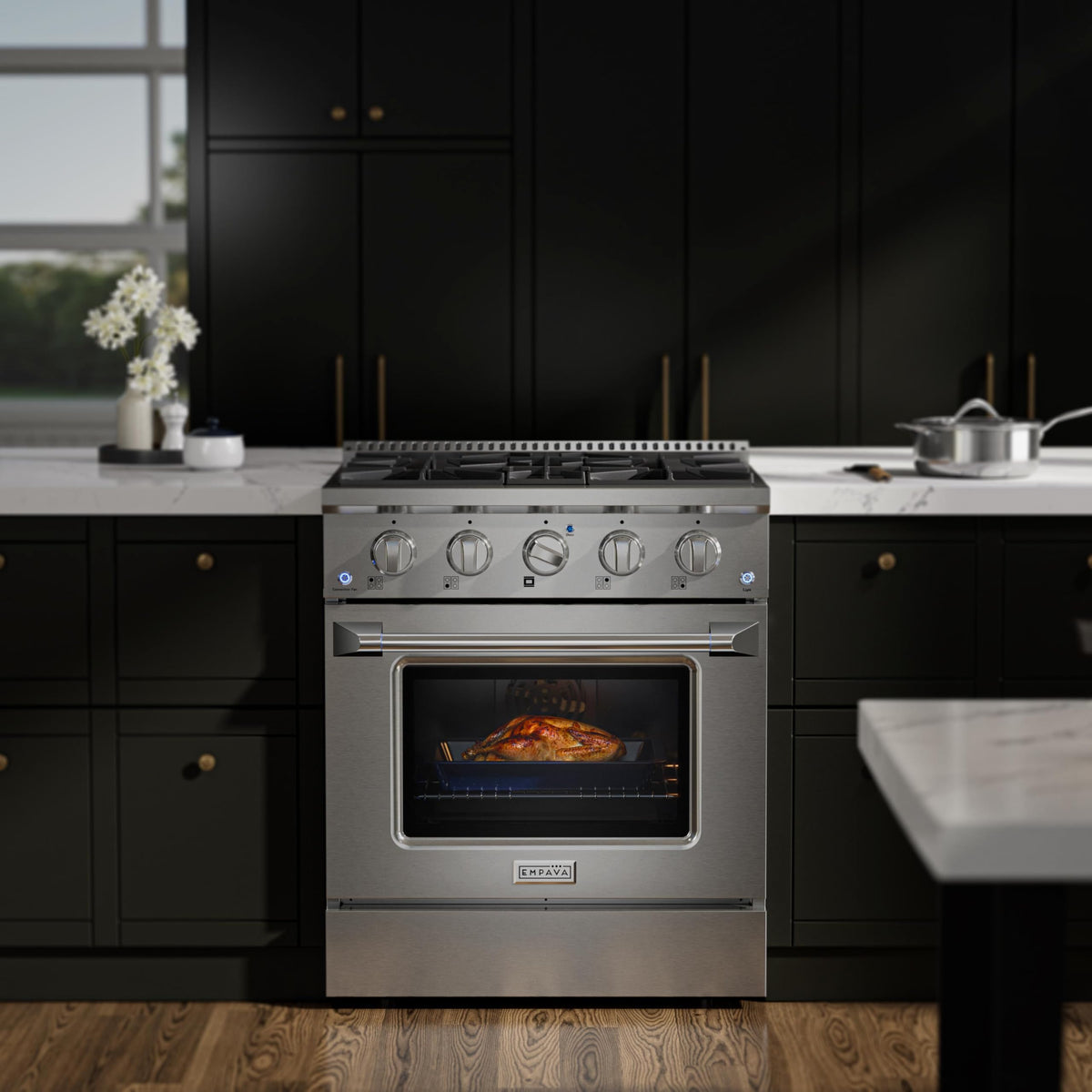 30" Gas Range with Dual-Ring Power Burner E22015