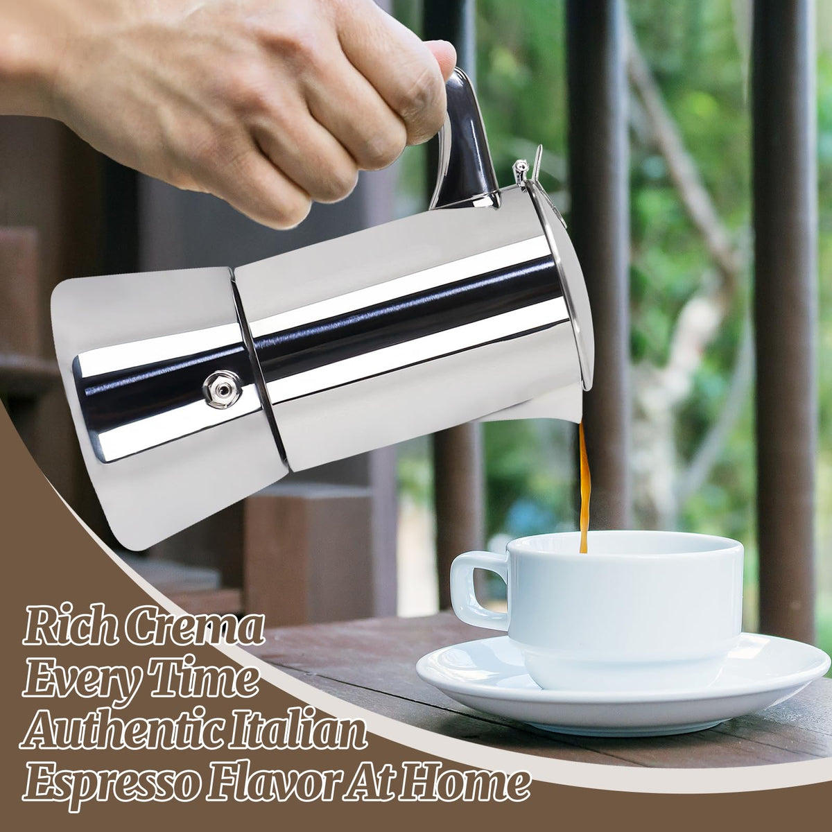 12 Cup 304 Stainless Steel Moka Pot E556