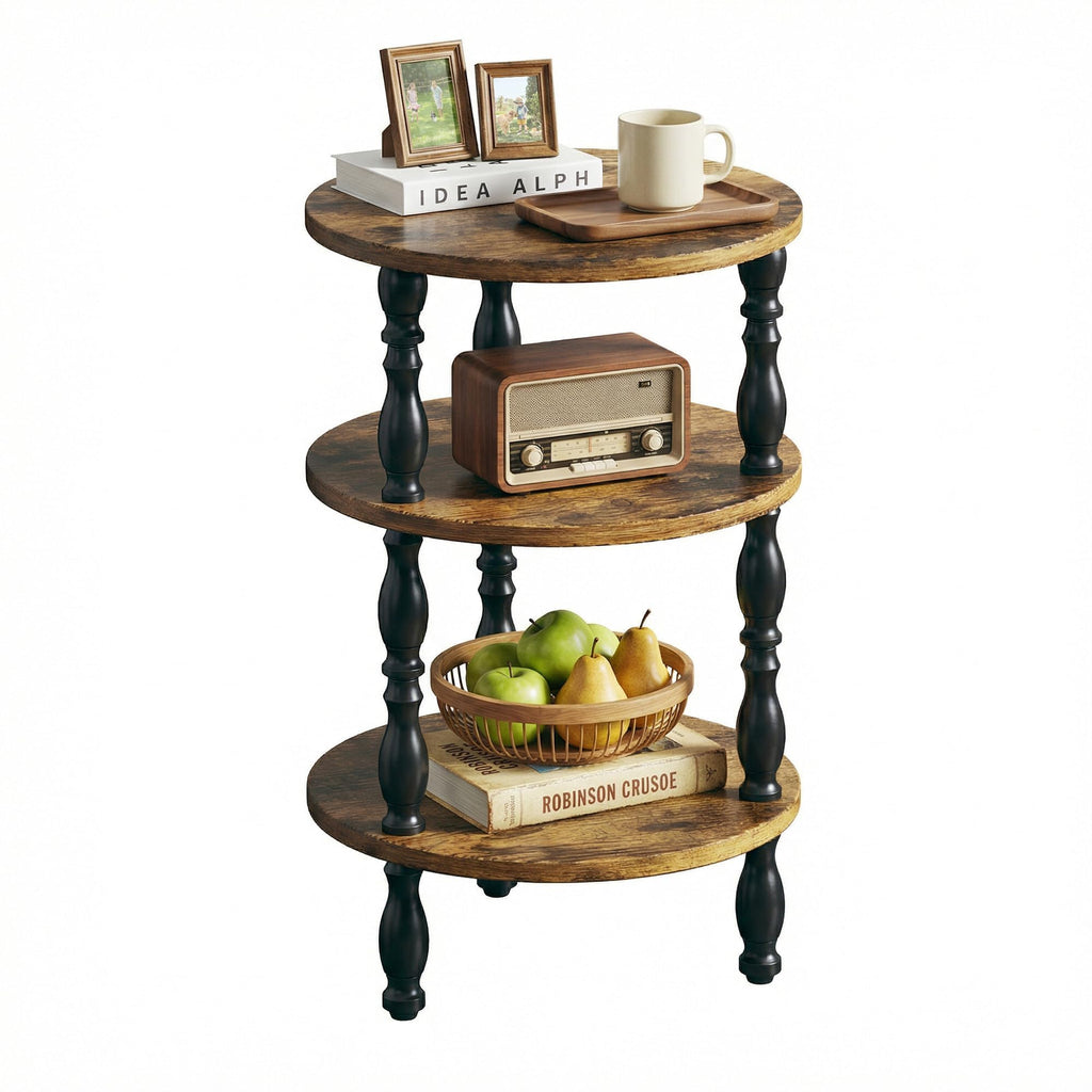 3-Tier Small Oval Side Table C8437