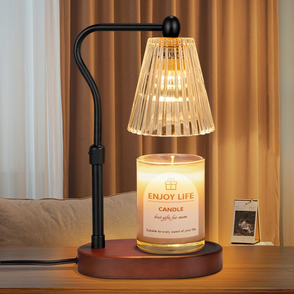 Candle Warmer Lamp with Timer Dimmer Adjustable Height S962