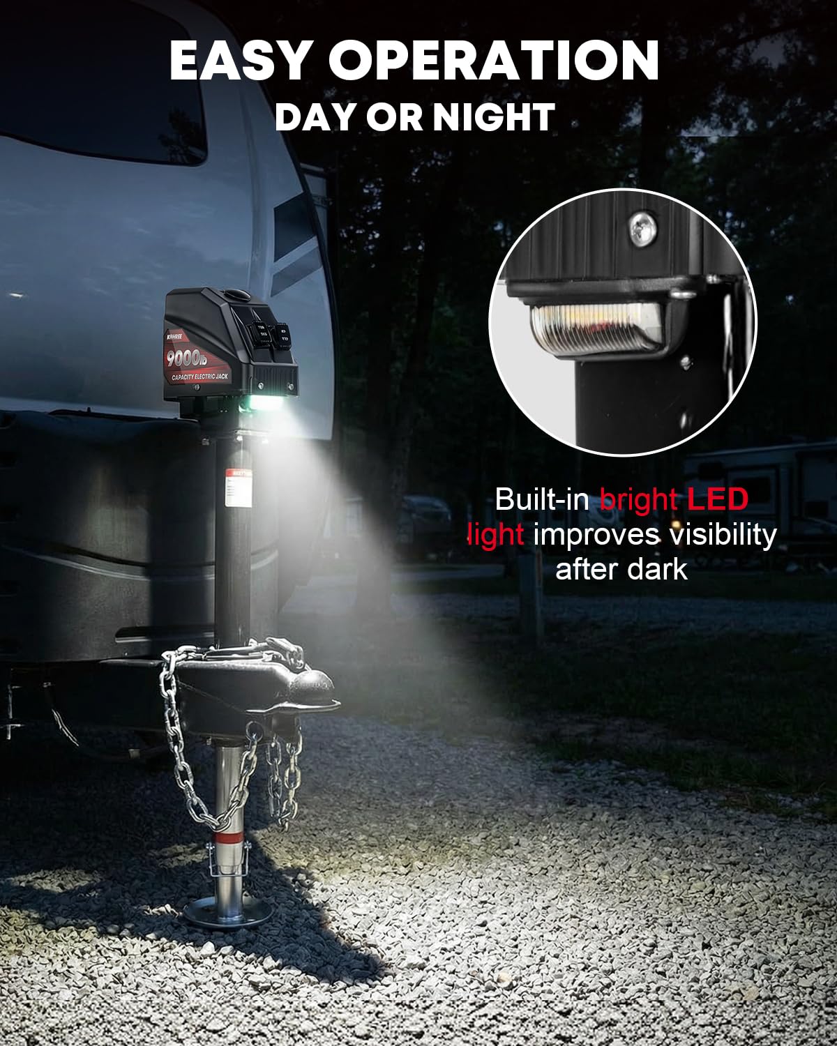 Electric Trailer Jack 9000 lbs 12V A-Frame Y29964