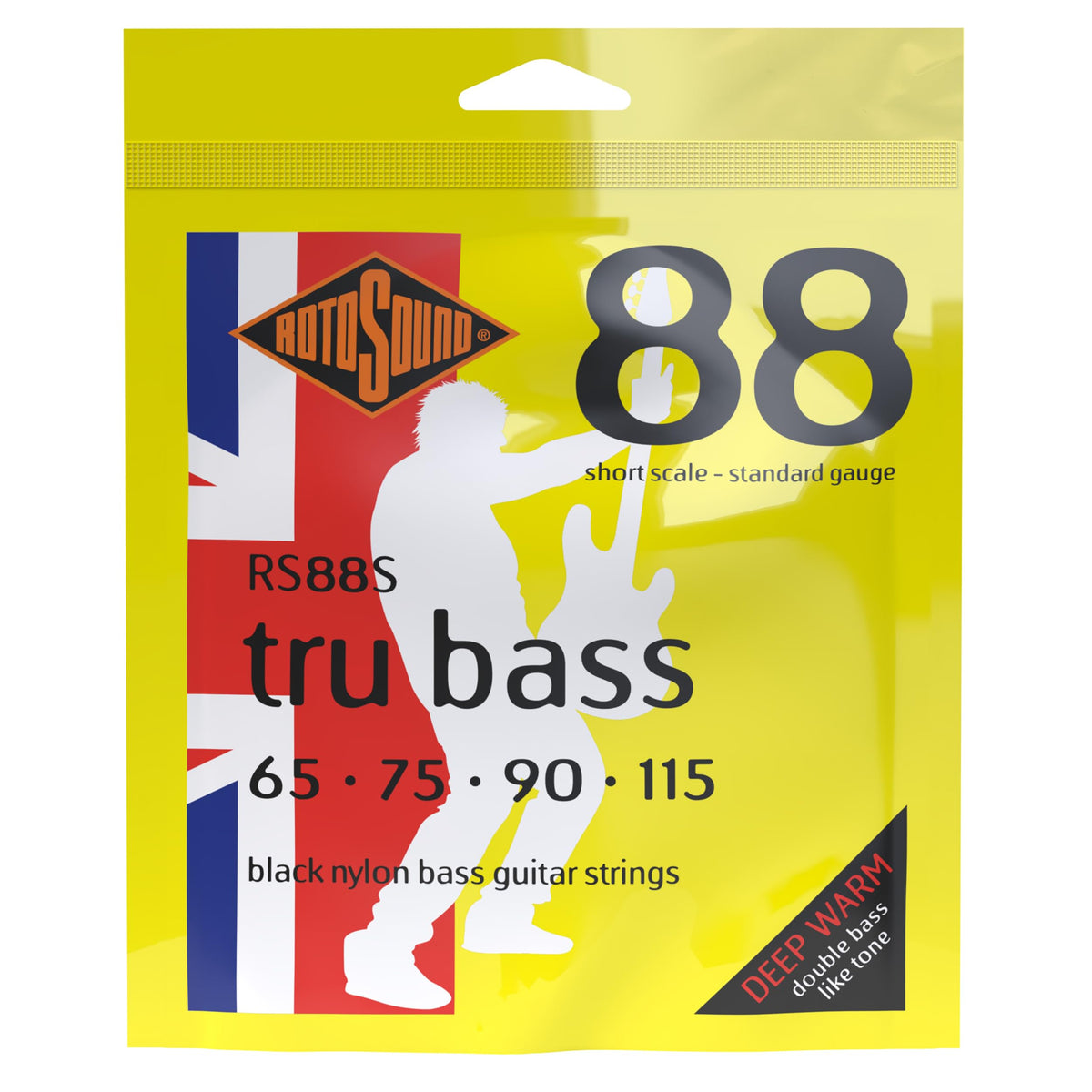 Black Nylon Flatwound Short Bass Guitar Strings Q68671