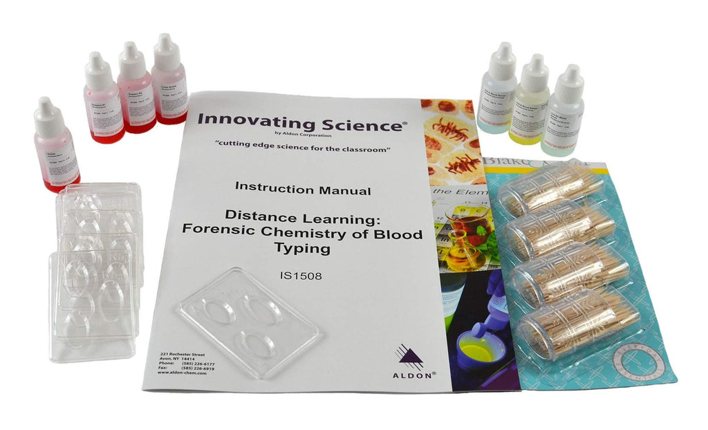 Blood Typing Kit & Murder Mystery Lab Set, 2 Pc W168557