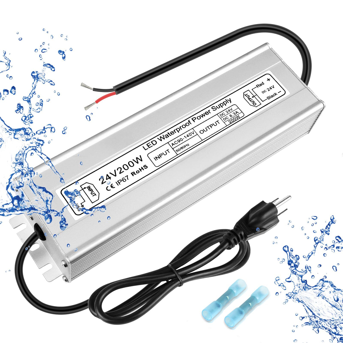 200W 24V IP67 Waterproof LED Driver D26411