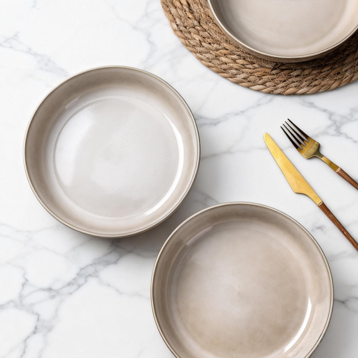 8.75'' 38oz Ceramic Pasta Bowls Set of 4 H3257