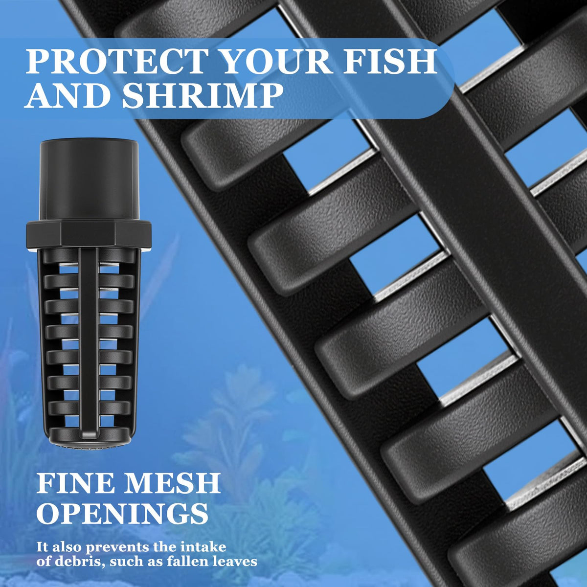 1 Inch PVC Pipe Suction Screen Strainer Aquarium Filter Intake Guard Z18151