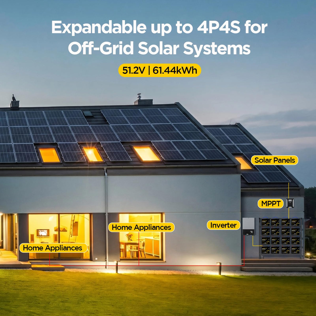 12V 300Ah LiFePO4 Battery with 200A BMS N6354