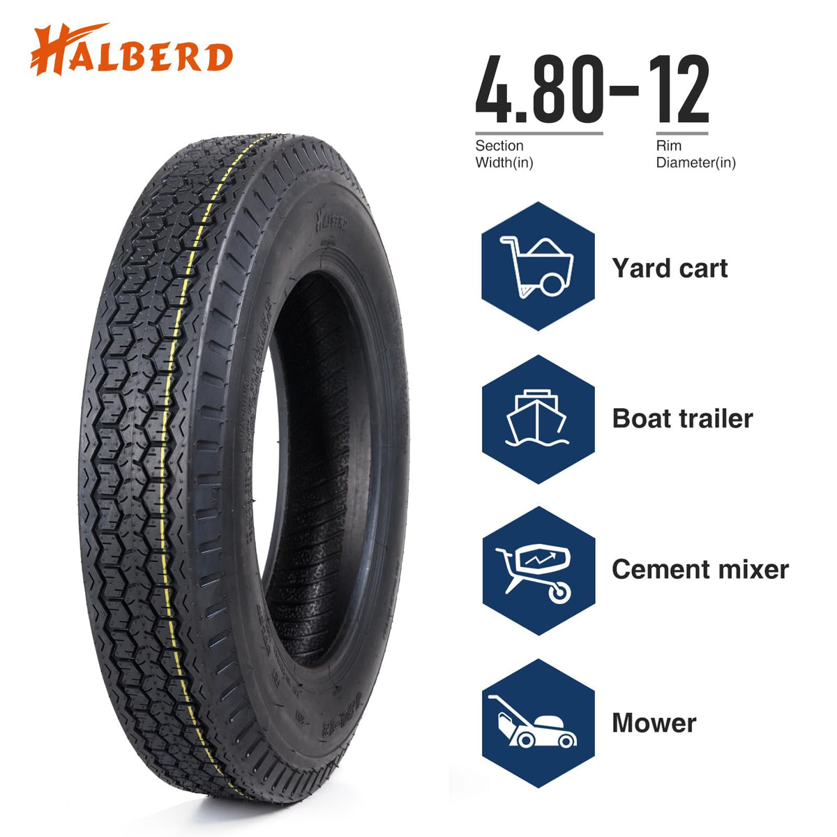 12 Trailer Tires Set of 2 R602789