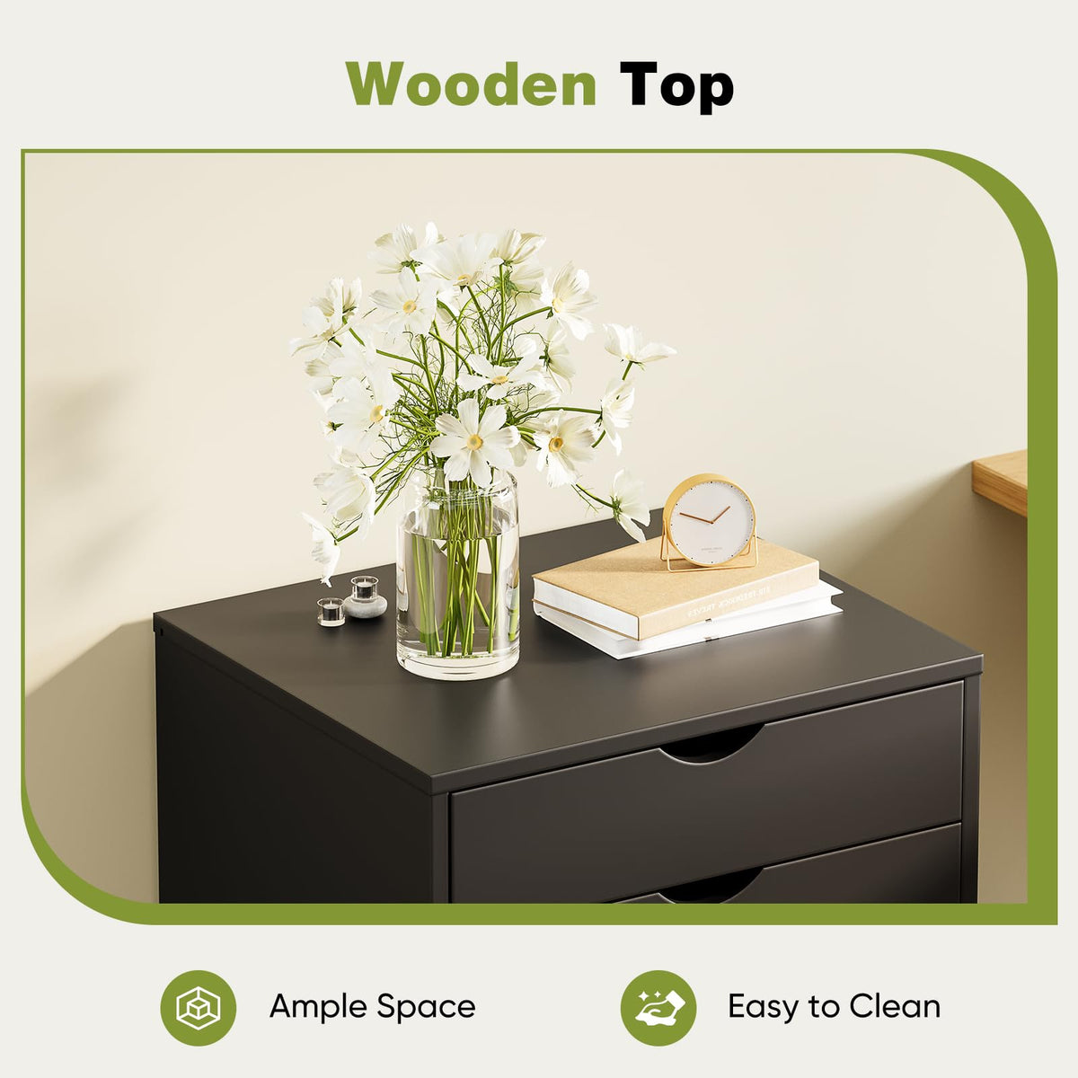 5 Drawer Wooden Dresser U27058