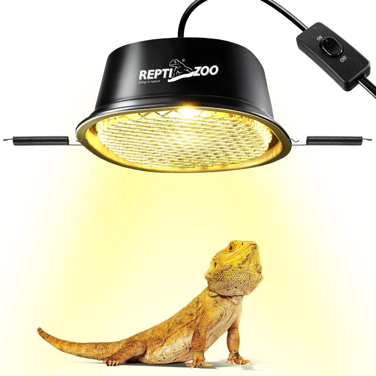 50W UVA Basking Light Fixture with Safety Mesh Kit X1378