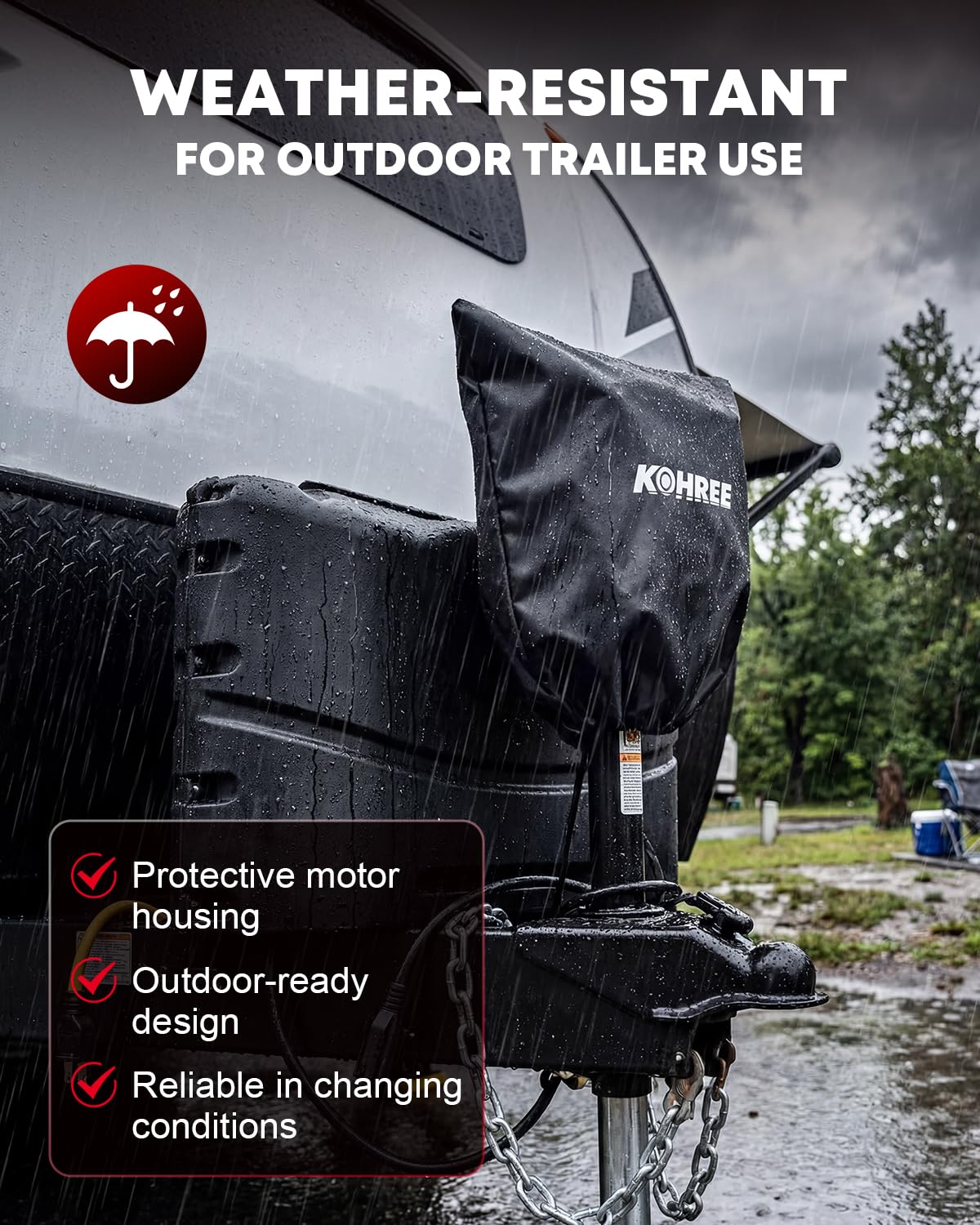 Electric Trailer Jack 9000 lbs 12V A-Frame Y29964