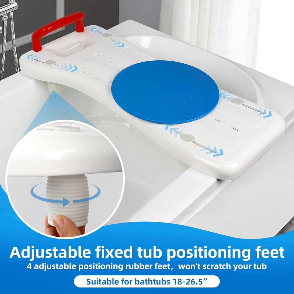 Rotating Tub Transfer Bench with Handle, 300 lbs X842806