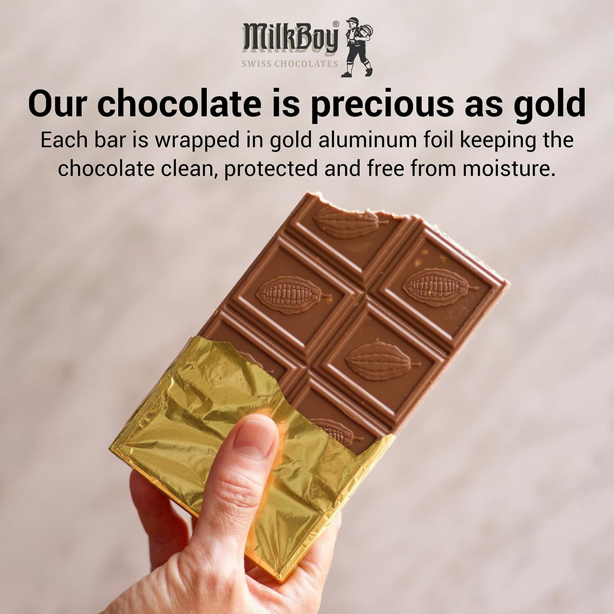 Milk Chocolate Bar with Almonds 3 oz 2 Pack B9797